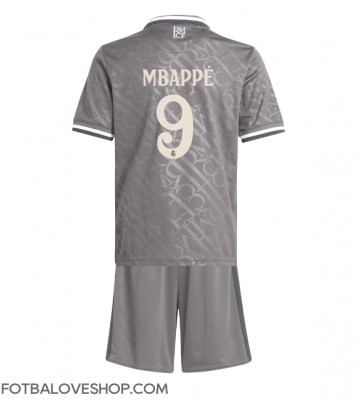 Real Madrid Kylian Mbappe #9 Dětské Alternativní Dres 2024-25 Krátký Rukáv (+ trenýrky)